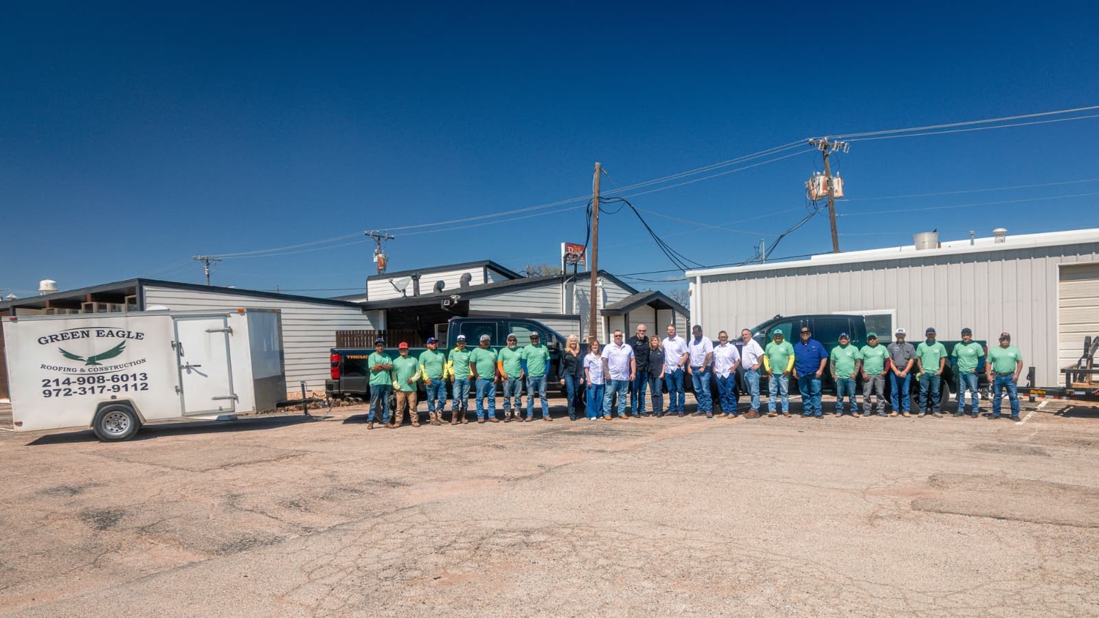 Green Eagle Team at Work